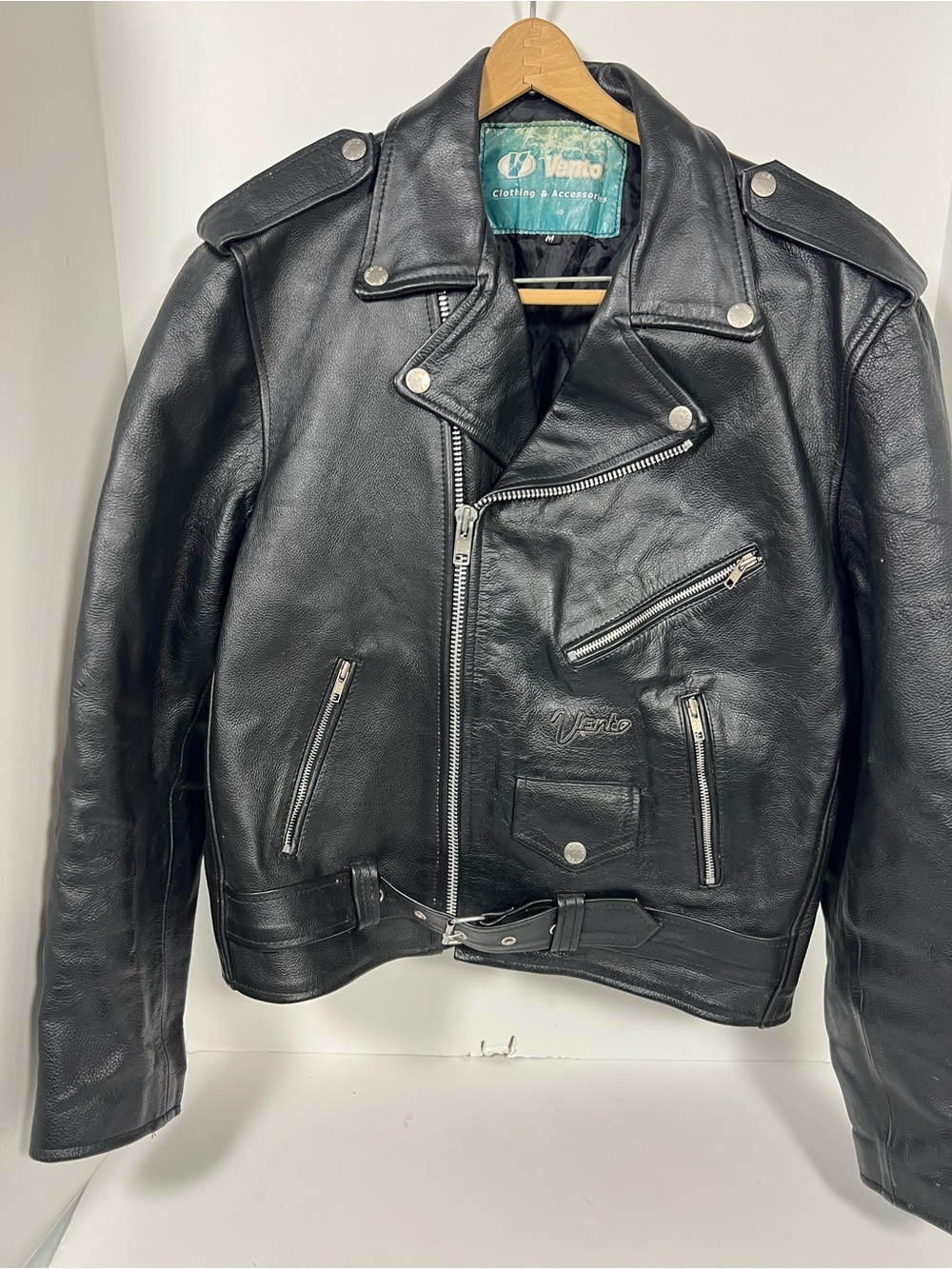 Vintage Vento Motorcycle Jacket Medium